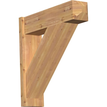 Ekena Millwork Traditional Smooth Craftsman Outlooker, Western Red Cedar, 7 1/2"W x 28"D x 28"H OUT08X28X28TRA04SWR